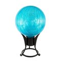 Book Publishing Co 6 in. Gazing Globe  Teal  Crackle GR3118